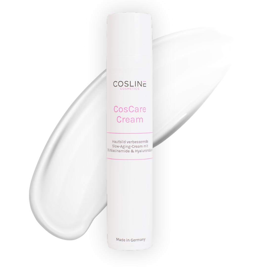COSLINE CosCare Feuchtigkeitsspendende Tagescreme für sensible Haut, leicht, vegan,Made in Germany 50ml